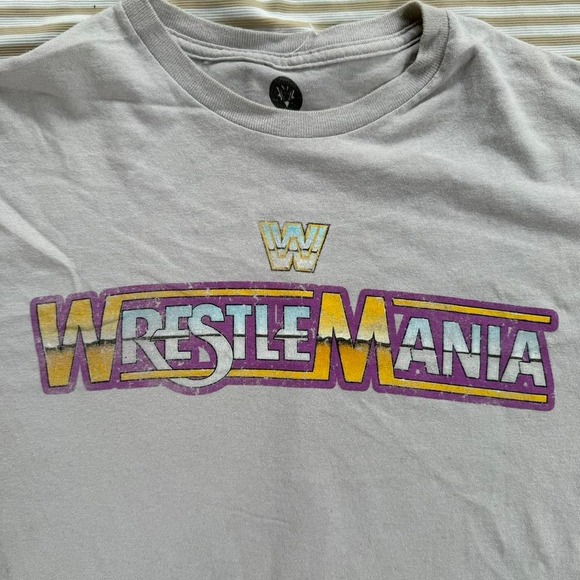 WWE WrestleMania‎ Retro Logo T-Shirt (2013) Size Large - Picture 3 of 8